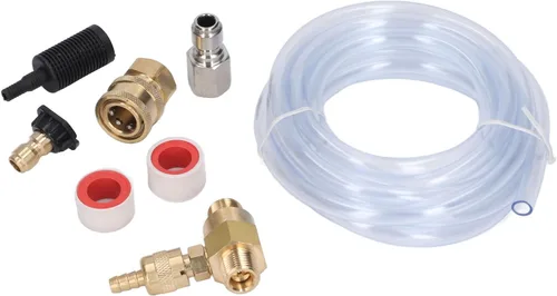 Kit de inyector químico con inyector descendente ajustable de acero inoxidable de latón, tubo de 9 8 pies, 5000 PSI para juegos de herramientas de