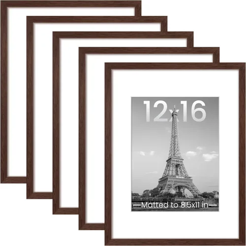 Miniatura 28 de upsimples - Portarretratos de 11 x 14 para galería de fotografías. Marcos para fotos de 8 x 10 pulgadas con paspartú o de 11 x 14 pulgadas sin Dorado
