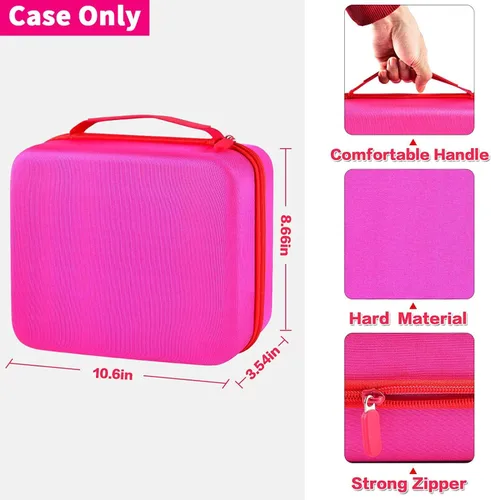 Miniatura 2 de PAIYULE Funda para figuras de Tonies de personajes de reproducción de audio, soporte de transporte de almacenamiento para personajes de TonieBox Rojo