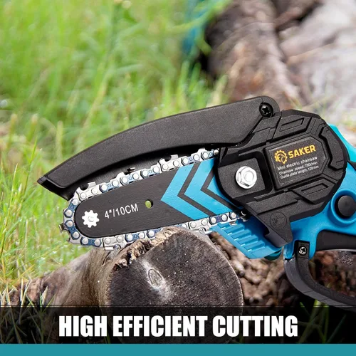 Miniatura 3 de Saker Mini Motosierra, Motosierras Eléctricas Portátiles Inalámbricas, Sierra de Cadena de Mano Tijeras de Podar Sierras de Cadena para Ramas