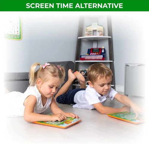 Miniatura 5 de Just Smarty Tableta del Alfabeto para Aprender Letras, ABC, Números, Formas, Colores, Música y Palabras, Juguetes Interactivos de Aprendizaje