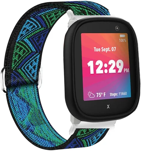 Miniatura 14 de Lamshaw Compatible con XPLORA X6 Play Band, correa de repuesto ajustable de nailon elástico de liberación rápida, accesorios compatibles con XPLORA