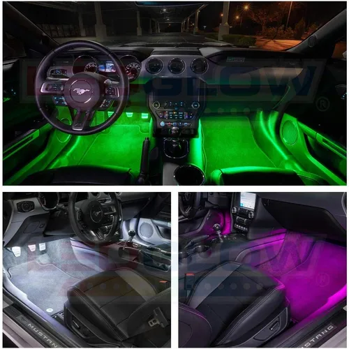Miniatura 3 de LEDGlow Kit de iluminación de neón LED multicolor Bluetooth de 6 piezas para automóviles y camiones, aplicación para teléfonos inteligentes, crea