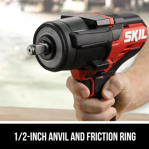Miniatura 4 de SKIL PWR CORE 20 Kit de llaves de impacto de par medio de 20 V 1/2 pulgadas sin escobillas que incluye batería de 4.0 Ah y cargador automático