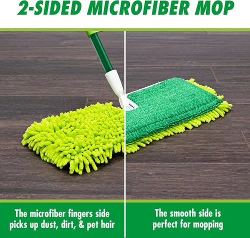 Miniatura 2 de Libman - Trapeador de polvo de microfibra de 2 lados de 18 pulgadas, trapeadores secos y húmedos de doble cara para limpieza de suelos, madera dura