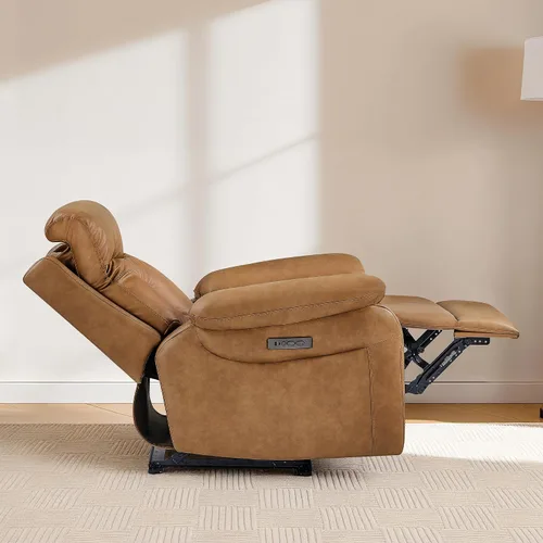 Miniatura 9 de KISLOT Power Recliner Chair Wall Hugger Recliner with Adjustable Headrest and Footrest Dual Motor Electric Faux Leather Reclining Sofa with