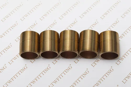 Miniatura 2 de LTWFITTING Tubería de latón para cerrar pezones de 1 pulgada macho NPT (paquete de 5)