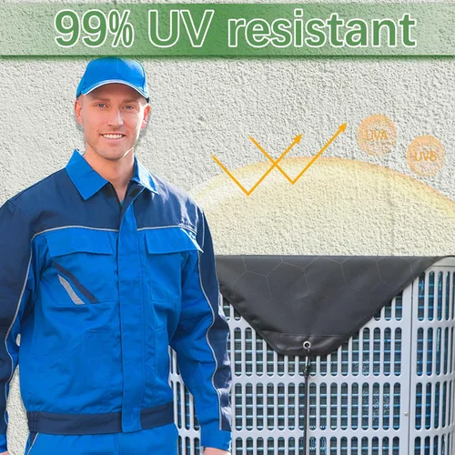 Miniatura 5 de Cubiertas de Aire Acondicionado para Unidades Exteriores 36 x 36 pulgadas, Cubierta de AC Impermeable 600D, Cubierta de Invierno para Condensador