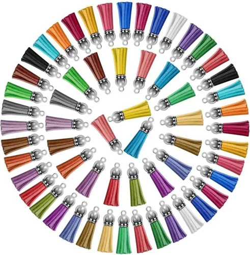 Miniatura 4 de Llavero de acrílico en blanco, 120 llaveros transparentes que incluyen 30 piezas en blanco acrílico, 30 borlas para llavero, 30 anillos para llavero