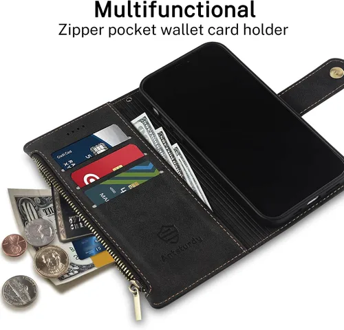 Miniatura 3 de Antsturdy Funda compatible con Motorola Moto G Stylus 2020 con tarjetero para mujeres y hombres, funda de teléfono con bloqueo RFID, piel sintética