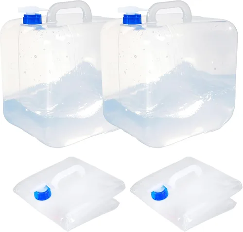 Miniatura 7 de Contenedor de agua plegable con espita y gancho, jarra de agua sin BPA, cubo de transporte plegable, contenedor de almacenamiento de agua
