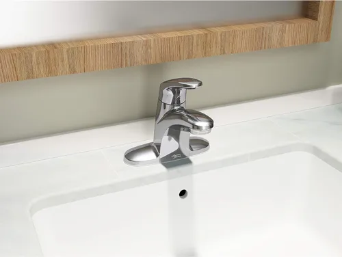 Miniatura 3 de American Standard 7075102.002 Colony PRO - Grifo de baño de una sola manija con drenaje 50/50, 1.2 GPM, cromo pulido