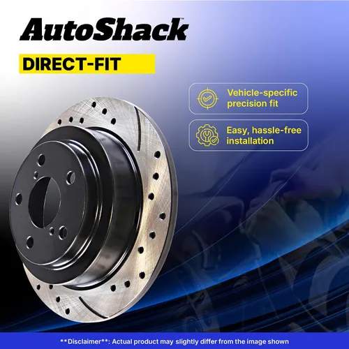 Miniatura 4 de AutoShack 11.92" (302.7 mm) Rotores de freno ventilados delanteros con revestimiento de reemplazo para 2005-2012 Ford Escape 2005-2011 Mercury
