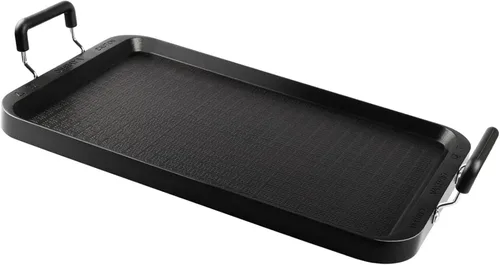 Miniatura 8 de Vayepro - Plancha para estufa, sartén grande de 2 quemadores para estufa, de aluminio, antiadherente, con asas, para cocina en interiores
