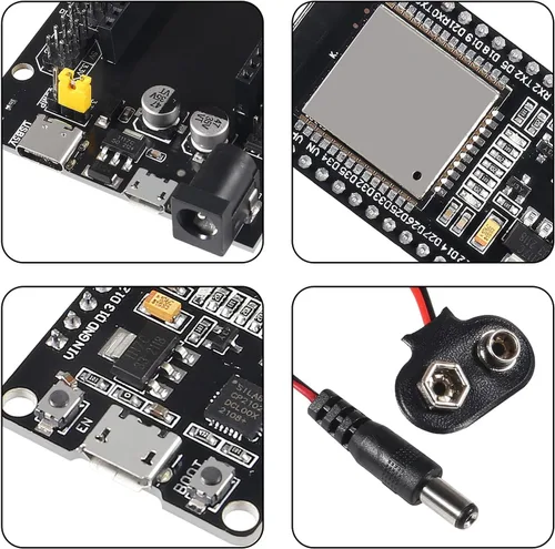 Miniatura 4 de Placa de desarrollo de 30 pines 2.4 GHz WiFi Bluetooth de doble núcleo para Arduino, con placa de expansión USB tipo C + cable de alimentación