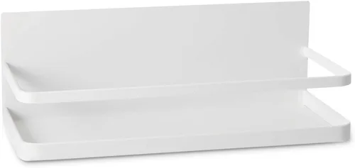 Estante magnético para especias de un solo nivel, estante organizador de especias para refrigerador, fácil de instalar en el lado del refrigerador