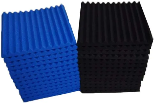 Miniatura 5 de Burdurry Paquete de 50 paneles acústicos insonorizados de espuma de estudio para paredes, paneles de absorción de sonido, paneles de aislamiento
