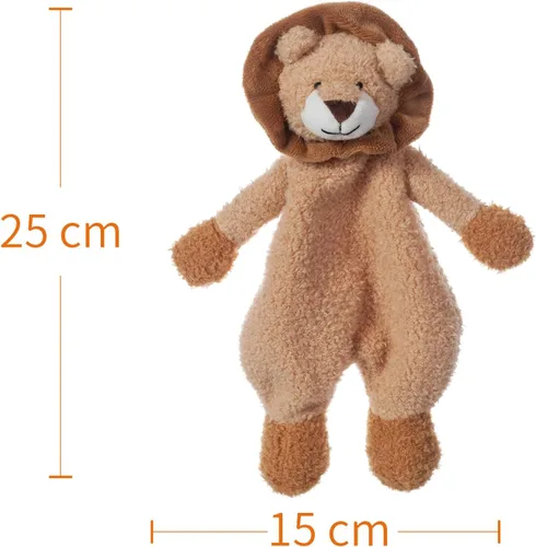 Miniatura 8 de Apricot Lamb Manta de seguridad de animales de peluche, león amarillo, manta de personaje para guardería, felpa de lujo para acurrucarse