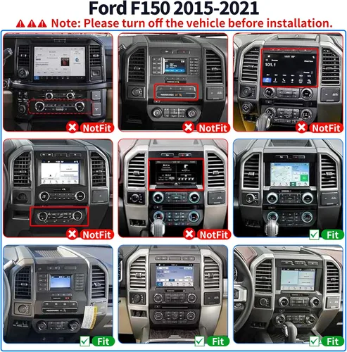 Miniatura 2 de Radio de coche con pantalla táctil de 14.4 pulgadas para Ford Raptor F150 2015-2020 Android Auto Reproductor multimedia estéreo de navegación