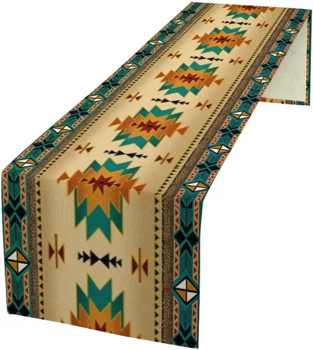 Miniatura 39 de YCness Camino de mesa con estampado de vaca, piel de vaca marrón, estilo occidental, decoración de casa de campo para el hogar, cocina, comedor, 13