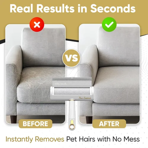 Miniatura 7 de Removedor de pelo de mascotas y rodillo de pelusa reutilizable – Removedor de pelo de gatos y perros para muebles, sofá, alfombra, ropa de cama
