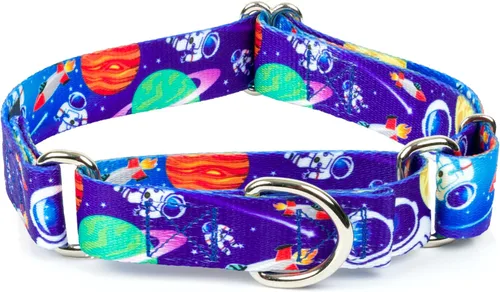Miniatura 8 de Country Brook Petz - Collar de perro Martingale Space Aliens - Colección Geek Chic con diseños para cualquier mega fan (5/8 pulgadas, pequeño)