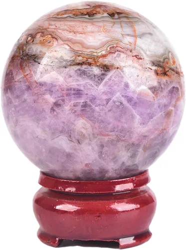 Miniatura 121 de JIC Gem Esfera de cristal de cuarzo Pietersite, bola de cristal decorativa azules y marrones dorados para meditación, decoraciones de mesa