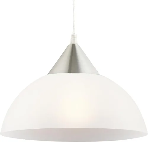 Miniatura 5 de Globe Electric Amris Portalámparas colgante con enchufe, de 1 luz, de 11", 64413, 60.0watts, 120 volts Cepillado inoxidable