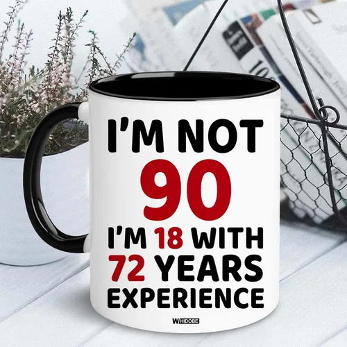 Miniatura 6 de WHIDOBE Regalos de 90 cumpleaños – Regalo para hombres de 90 años – Regalos 90 para abuela, abuelo – Regalo de cumpleaños de 1936 para mamá, papá
