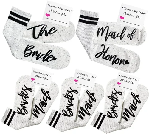 Miniatura 27 de Regalos de dama de honor para mujeres, regalos de boda, propuesta, regalos de despedida de soltera, decoraciones de calcetines de novia..