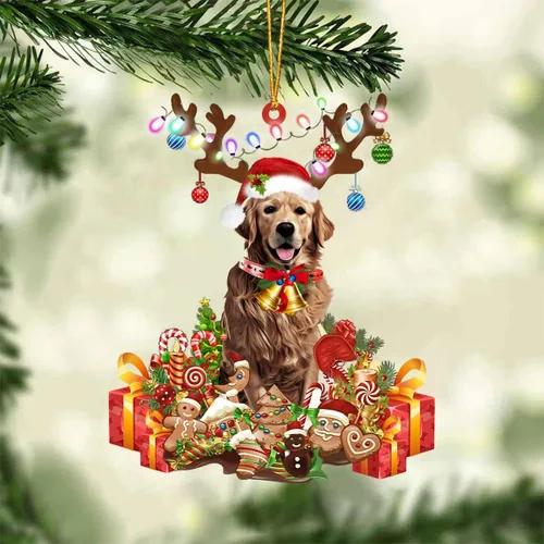 Miniatura 65 de Nazenti Adorno de Navidad personalizado de reno de Alaskan Malamute – Adorno de perro personalizado para amantes de las mascotas, acrílico plano