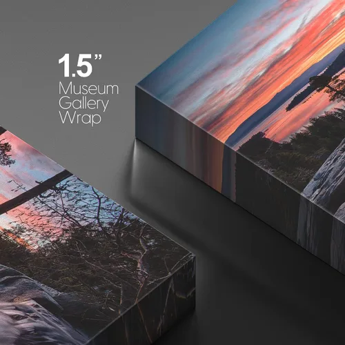 Miniatura 4 de wall26 Lienzo impreso para pared, diseño de agua corre sobre el lago al atardecer, naturaleza, desierto, fotografía, moderno, rústico, escénico