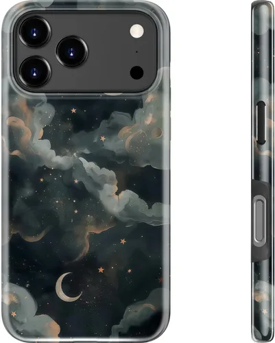 Miniatura 202 de Goodon para iPhone 17 Pro, Funda Estética de Gato Negro y Niña Naranja, Compatible con Magsafe, Funda Protectora Retro Única y Moderna de Silicona