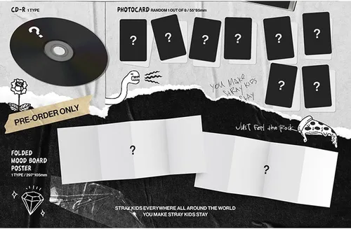 Miniatura 3 de cokodive Stray Kids Headliner Ver. Álbum de exhibición - CD negro