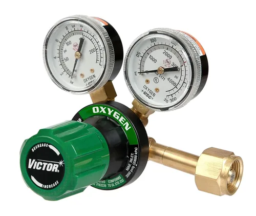 Victor Technologies 0781-9400 G250-150-540 regulador de oxígeno de etapa única y resistencia media, 150 psig, conexión de entrada CGA 540.