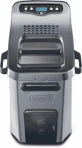 Freidora De’Longhi Livenza con sistema EasyClean, zona fría, termostato ajustable, piezas aptas para el lavavajillas, gran capacidad, fácil drenaje