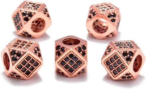 Miniatura 8 de AD Beads Pulsera de cuentas de zircón con tachuelas de strass