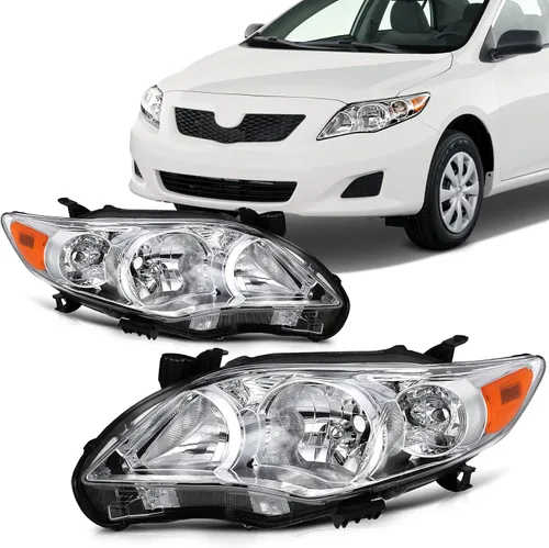 Miniatura 13 de Ensamble de faros SCITOO Compatible con 2010-2014 para Subaru Legacy 2010-2014 para Subaru Outback Faros con lente transparente y carcasa cromada