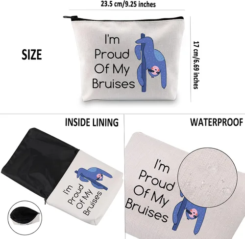 Miniatura 3 de G2TUP Bolsa de cosméticos Pole Dance - Estuche de maquillaje multifunción - I'm Proud Of My Moretones - Uso de viajes y maquillaje, Orgulloso De Mis