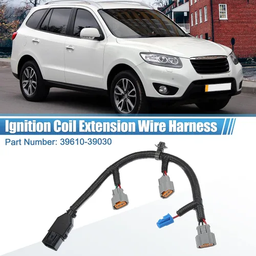 Miniatura 2 de X AUTOHAUX Arnés de cable de bobina de encendido para Hyundai Santa Fe XG300 XG350 para Kia Amanti 3.5L 2004-2006 39610-39030 Extensión de bobina
