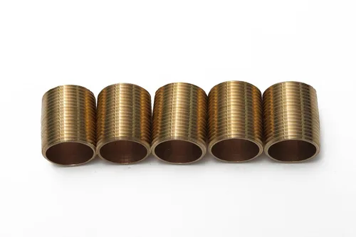 LTWFITTING Tubería de latón para cerrar pezones de 1 pulgada macho NPT (paquete de 5)