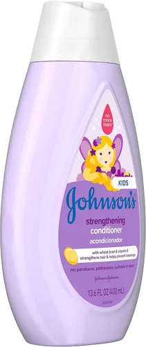 Miniatura 6 de Johnson's - Acondicionador fortalecedor sin lágrimas para niños con vitamina E fortalece y ayuda a prevenir roturas, sin parabenos, sulfatos