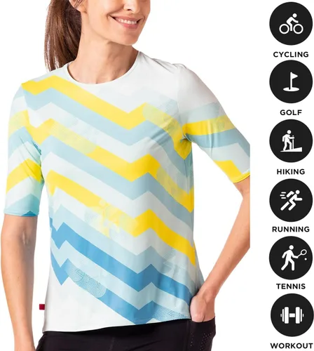 Miniatura 4 de Terry Soleil - Camiseta de manga corta para mujer, UPF 50+, ajuste relajado
