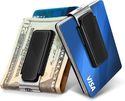 M-Clip Clip para dinero, alternativa minimalista y delgada para llevar en el bolsillo delantero, soporte para efectivo y tarjetas de crédito para