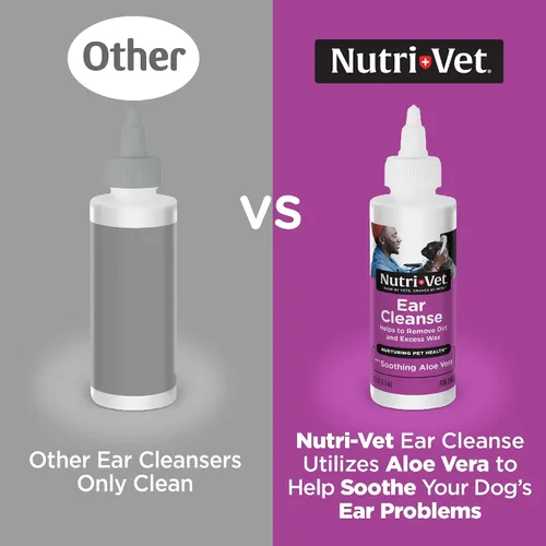 Miniatura 2 de Nutri-Vet Limpieza de Oídos para Perros, Limpiador Líquido de Oídos con Aloe Calmante y Ácido Salicílico, Elimina y Limpia la Cera, la Suciedad