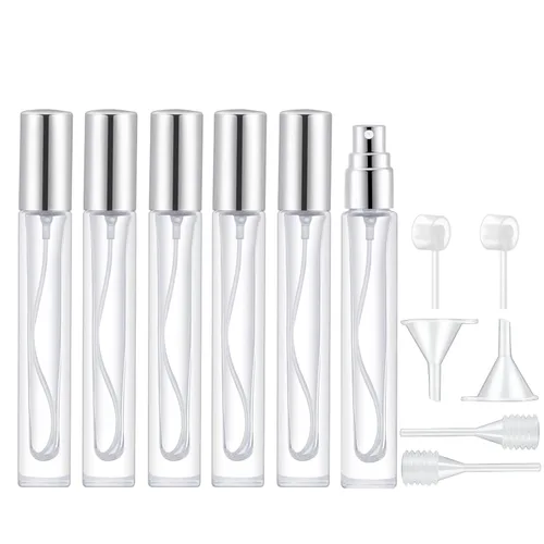 Miniatura 7 de Lil Ray Atomizador de perfume de 0.3 fl oz para hombres y mujeres. Botella de spray de vidrio recargable. Botella de fragancia portátil para viajes