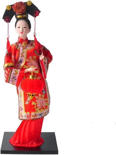 NW Estatuilla de seda de artesanía tradicional china coleccionable, adornos de personajes antiguos chinos para decoración del hogar (1811)