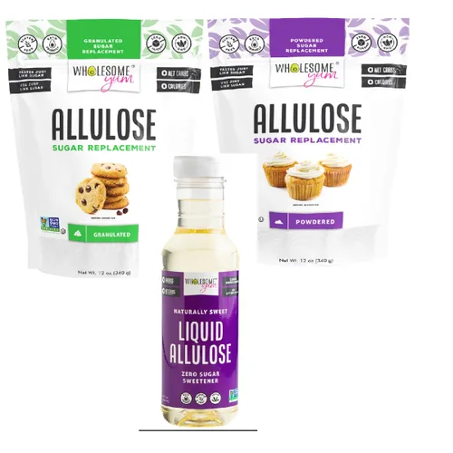 Miniatura 10 de Wholesome Yum Edulcorante de Alulosa en Polvo - Sustituto Natural de Azúcar en Polvo Keto - Sin OGM, Cero Carbohidratos, 0 Calorías, Sin Azúcar, Sin