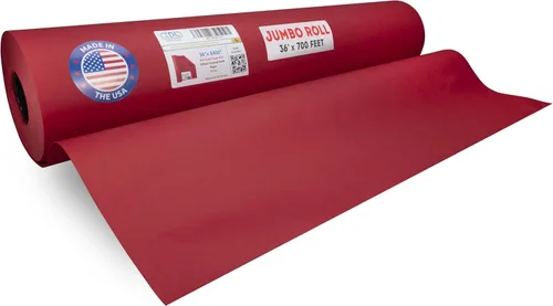 Miniatura 10 de Rollo de papel kraft negro de 36" x 8640" (720 pies), rollo de papel grande de calidad fabricado en Estados Unidos, grosor de 50lb para embalaje
