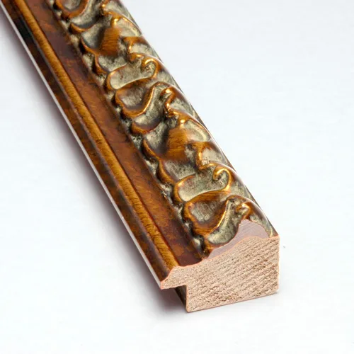 Miniatura 2 de Amanti Art Espejo de pared de madera no biselada (29 x 40 pulgadas), marco de bronce antiguo, espejo de baño bronce, XL